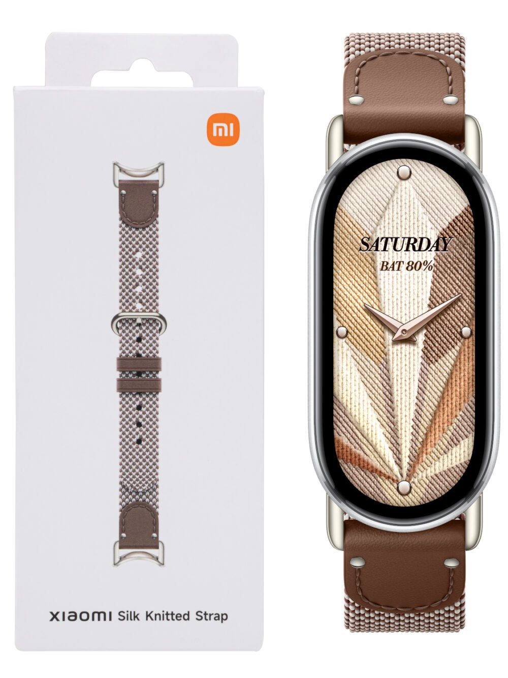 Xiaomi Smart Band 10 Knitted Silk Strap - Feather Brown