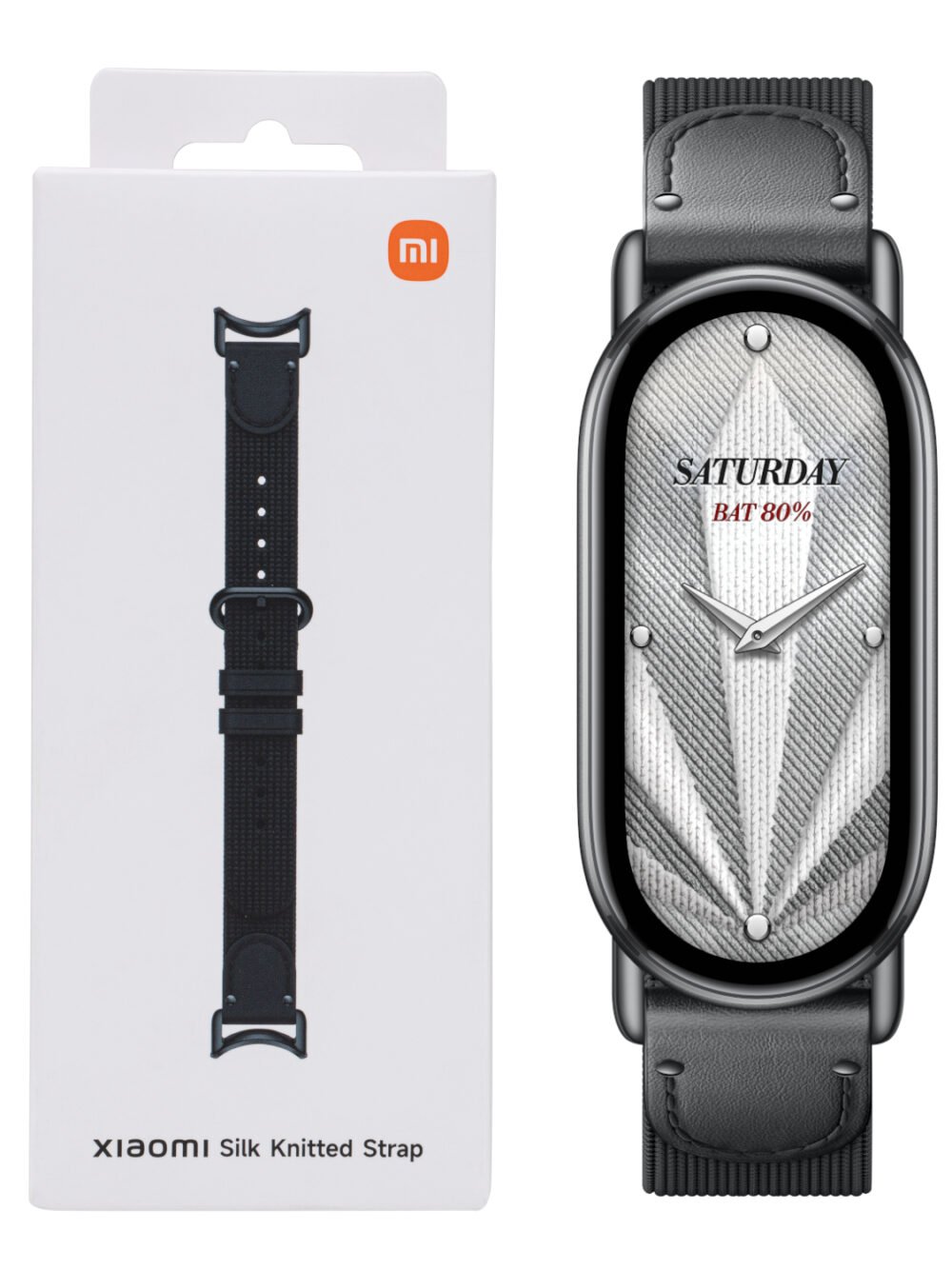 Xiaomi Smart Band 10 Knitted Silk Strap - Ebony Black
