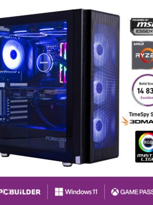 PCBuilder Ryzen 5 9600X NEXUS Windows 11 Gaming PC