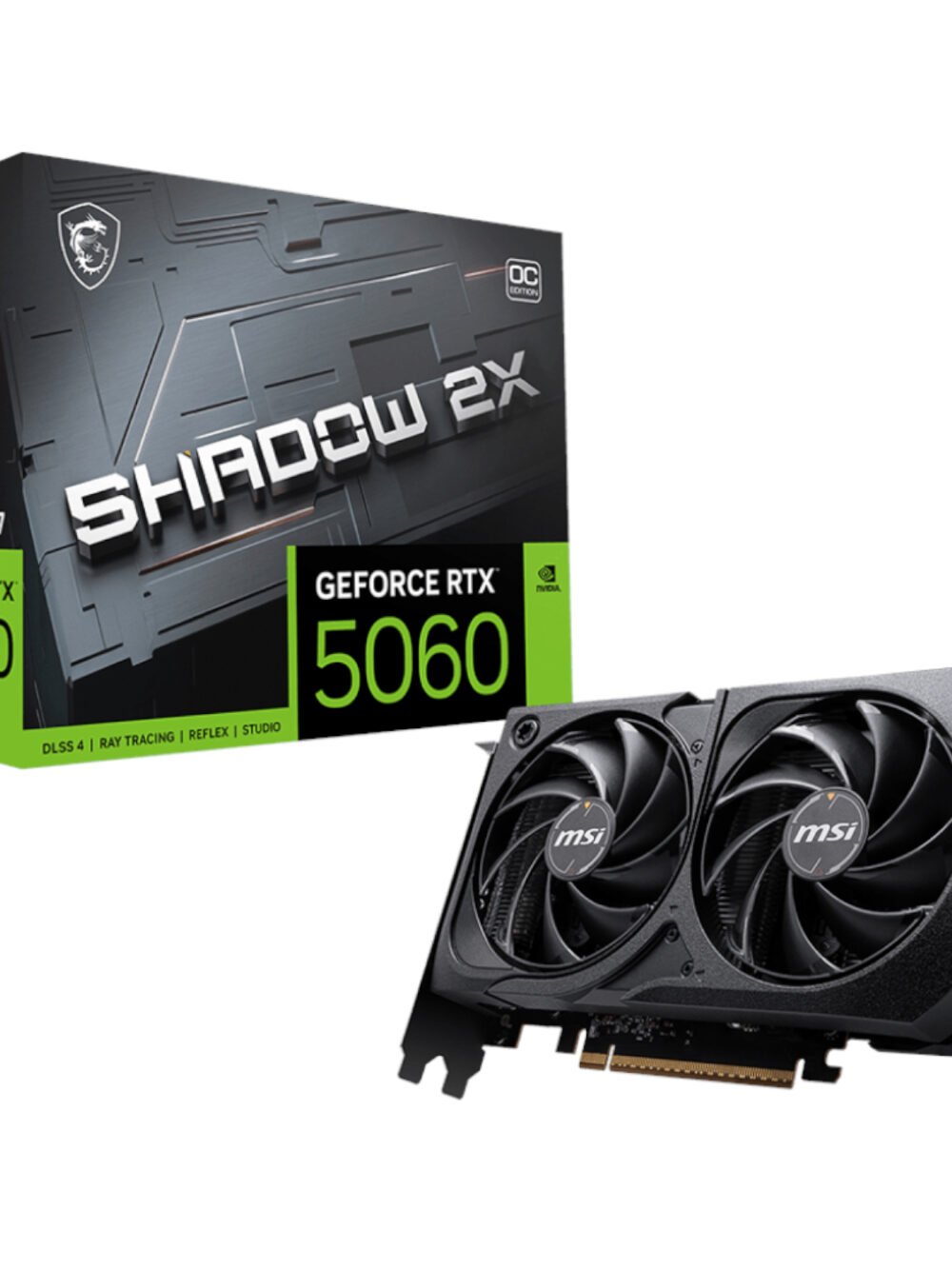 MSI GeForce RTX 5060 SHADOW 2X OC 8GB Graphics Card