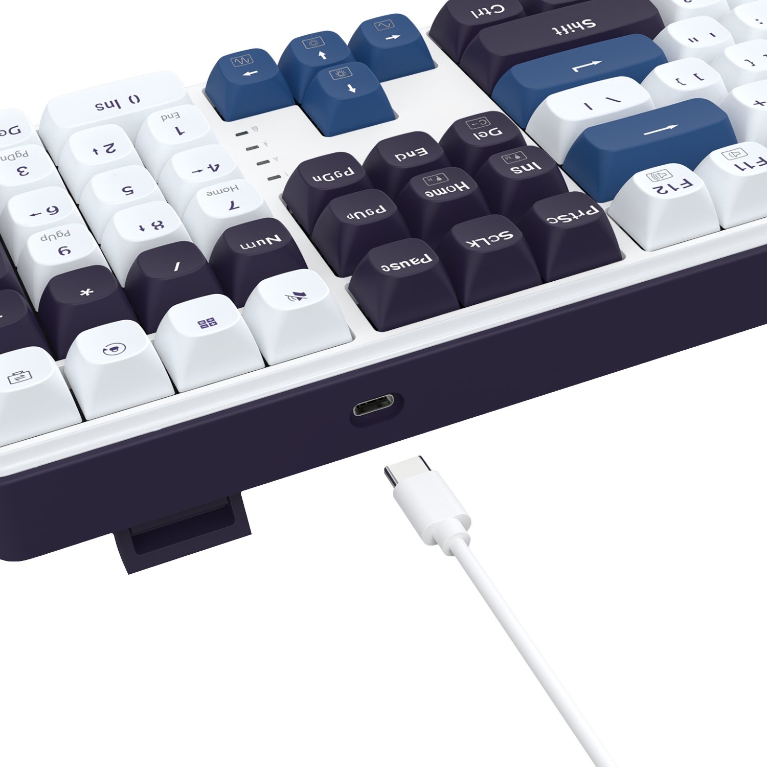 Redragon K689 WYVERN RGB Wired Mechanical Keyboard - White/Black - Image 7