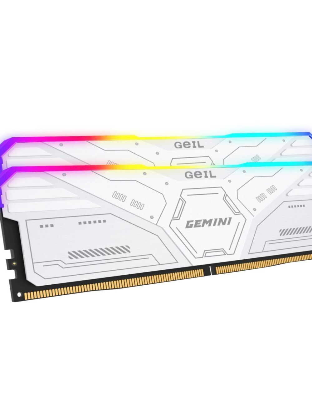 GeiL Gemini RGB 32GB KIT(2X16GB) 6000MHz DDR5 Desktop Gaming Memory - White