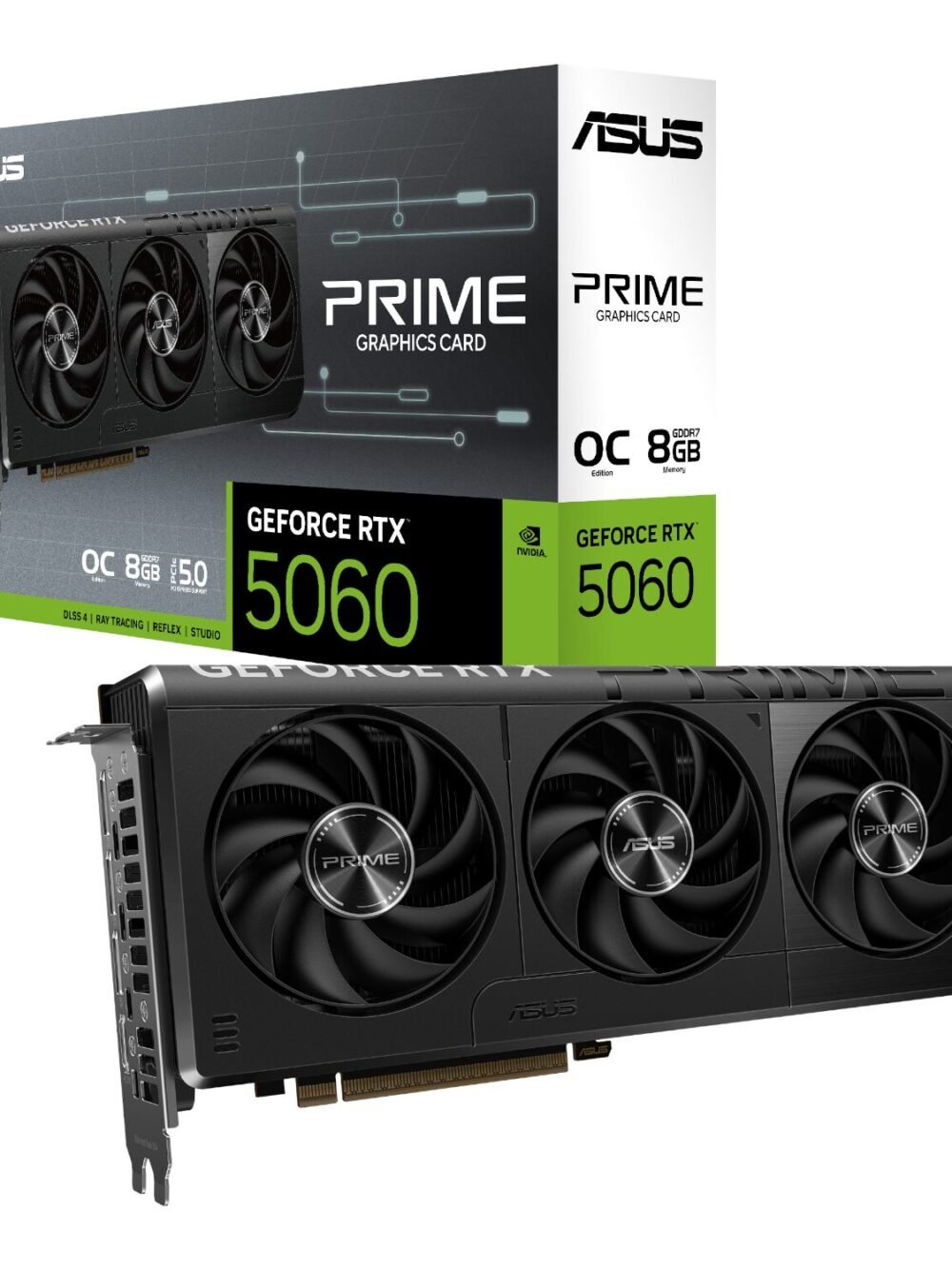 ASUS PRIME GeForce RTX 5060 OC 8GB GDDR7 GPU – SFF-Ready Graphics Card