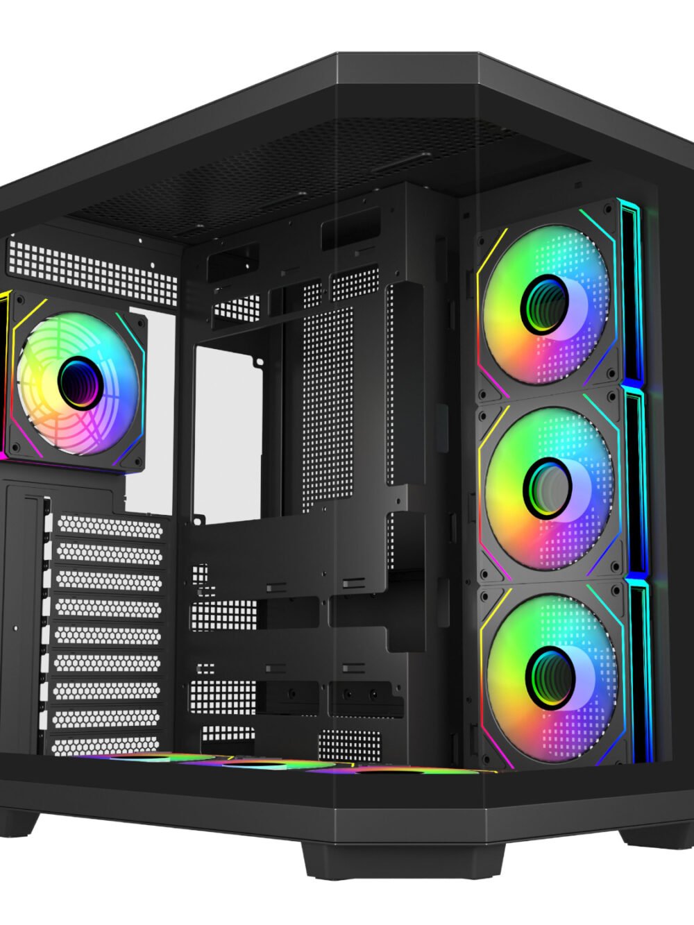 FSP U580 ARGB ATX Ultra Tower Gaming Chassis - Black