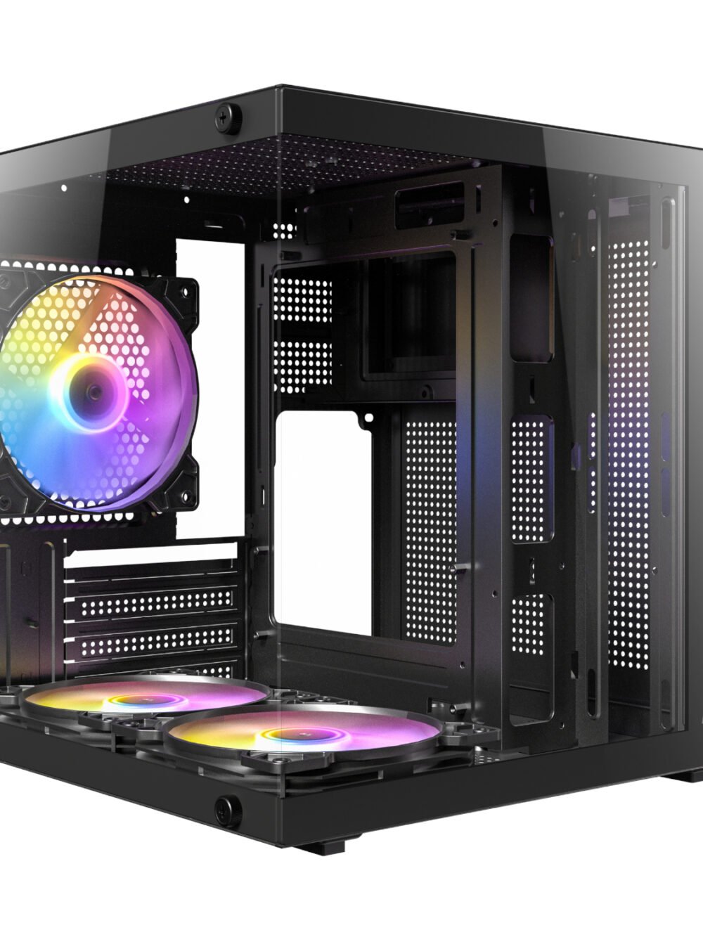 Antec VCX10M RGB Micro-ATX | ITX ARGB Mini -Tower Gaming Chassis - Black