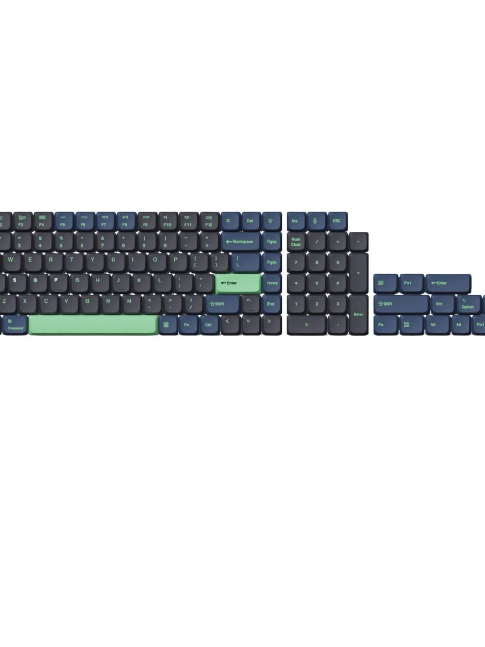Keychron Low Profile Dye-Sub PBT LSA Full Set Keycap Set – Hacker Edition (133 Keys, PBT, Low Profile)