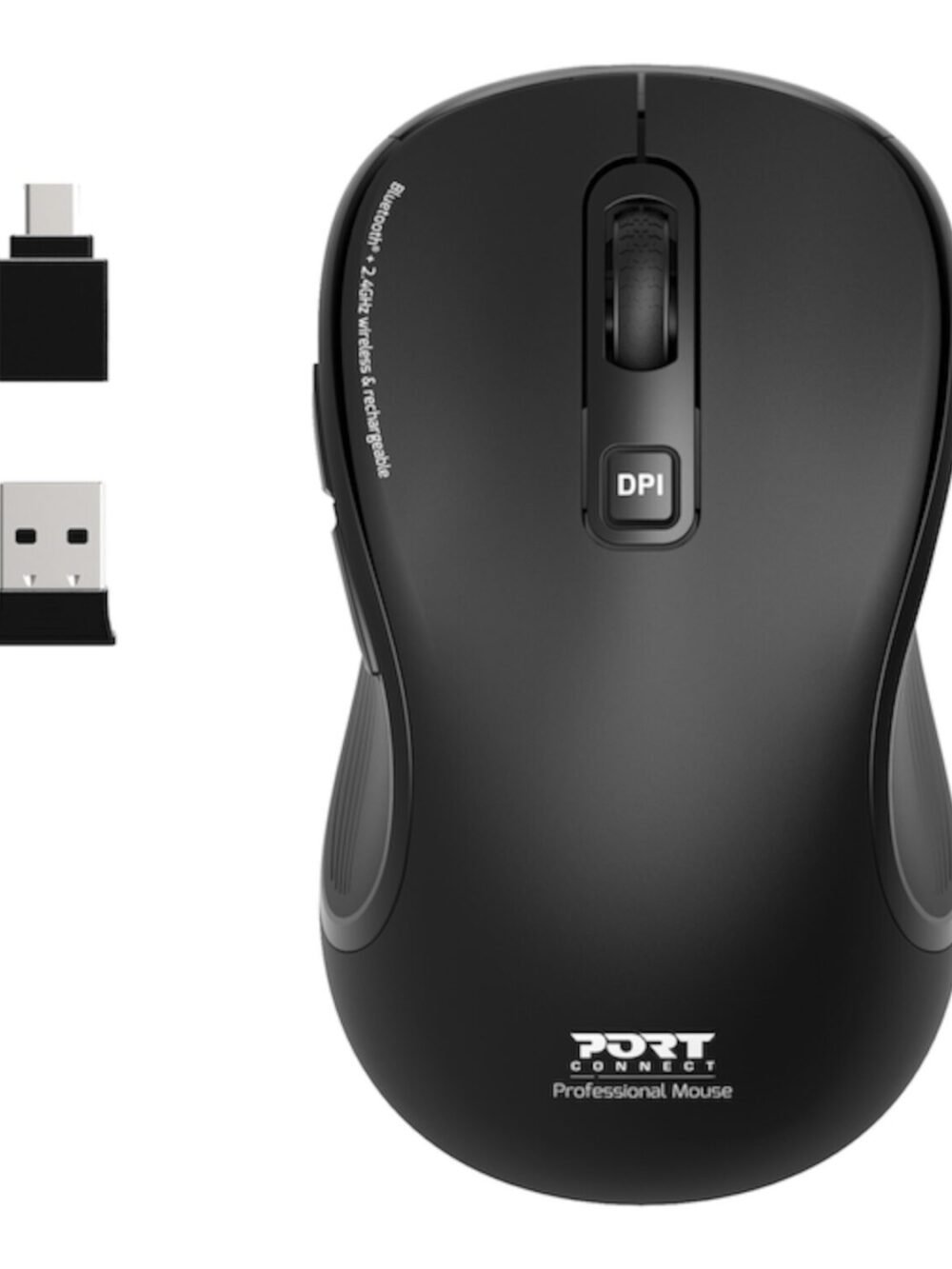 Port Connect Essential Bluetooth Wireless Rechargeable Mouse