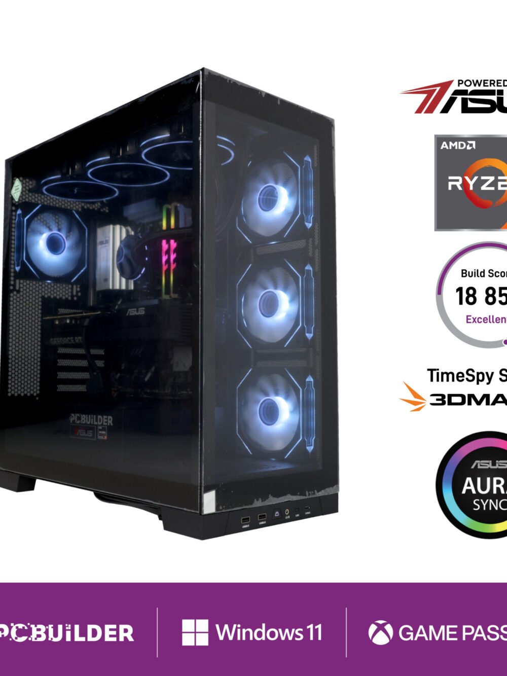 PCBuilder Ryzen 5 7600 MAVERICK Windows 11 Gaming PC