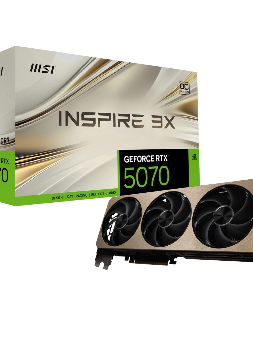 MSI GeForce RTX 5070 INSPIRE 3X OC 12GB Graphics Card