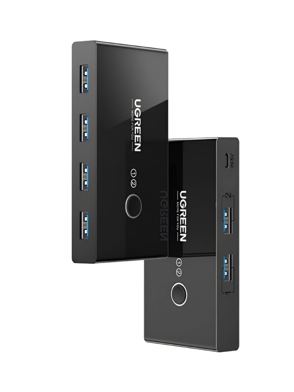 UGREEN USB 2.0 4-Port Switch Box, with 1.5m USB Cables