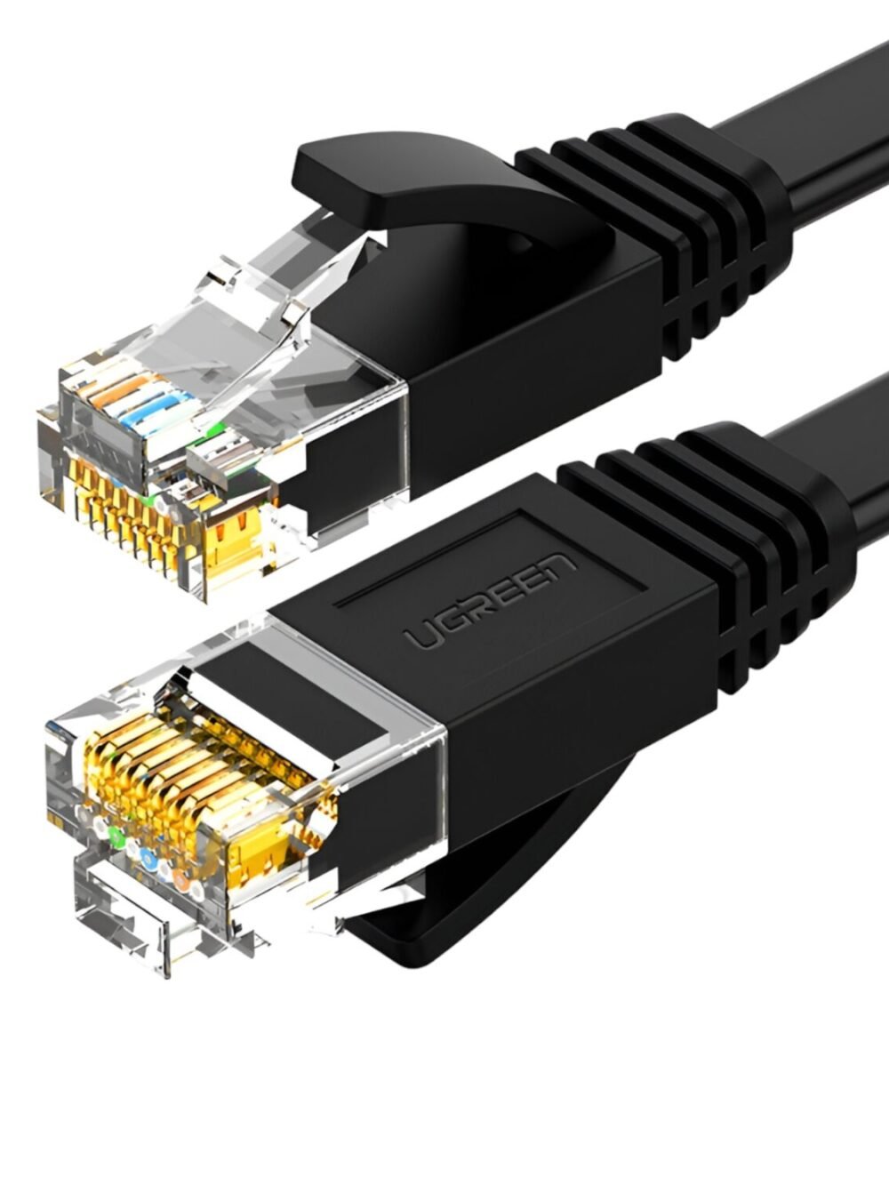 UGREEN NW102 Cat6 U/UTP Flat Ethernet Cable 10m - Black