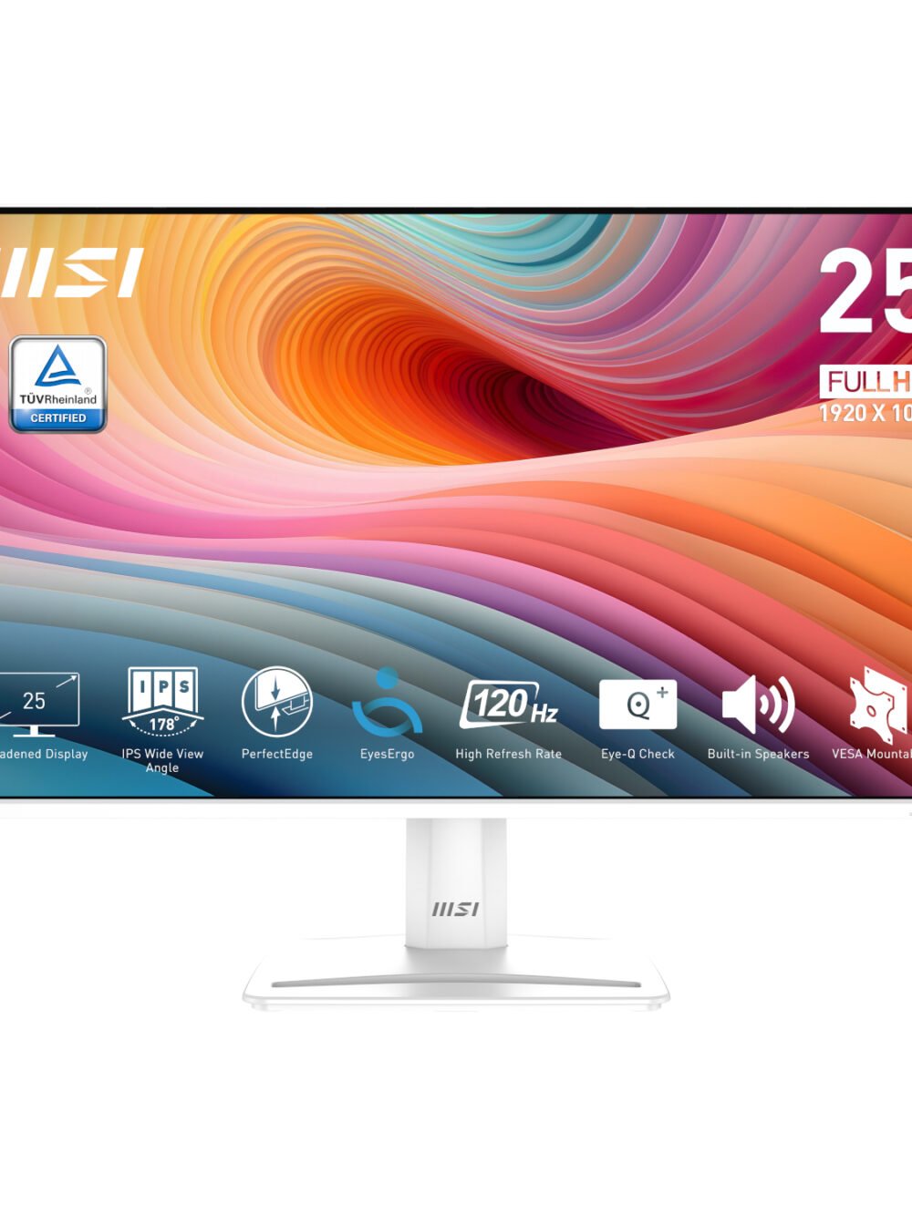 MSI PerfectEdge PRO MP251W E2 24.5" FHD IPS Office Monitor – White
