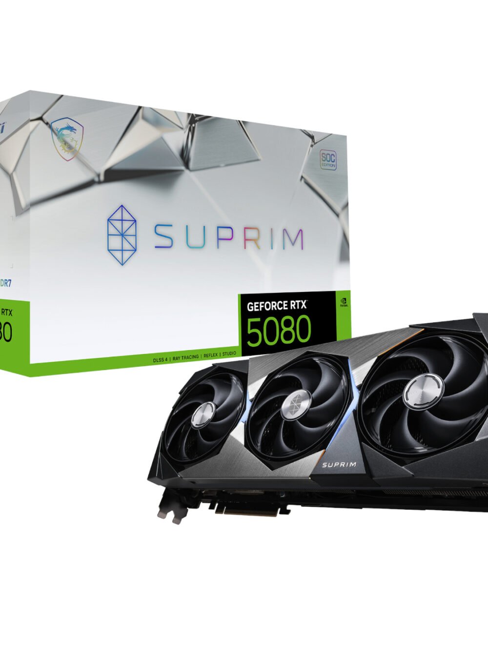 MSI GeForce RTX 5080 SUPRIM SOC 16G Graphics Card