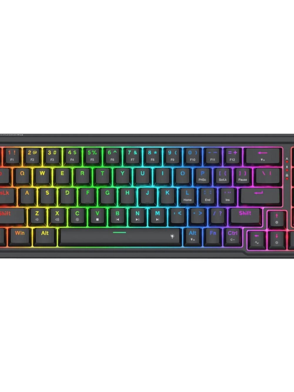 Redragon NOVA K709 65% Wired Gasket RGB Gaming Keyboard - Black