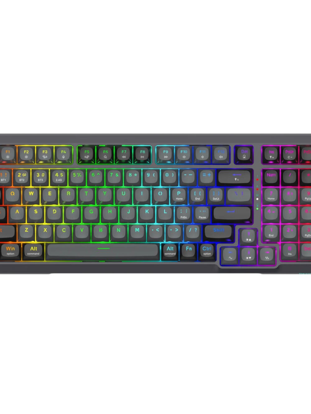 Redragon BREAGI PRO K688 98+1 Gasket Wireless Mechanical Keyboard (Triple Mode, RGB, Hot-Swappable, Cream Linear Switches)
