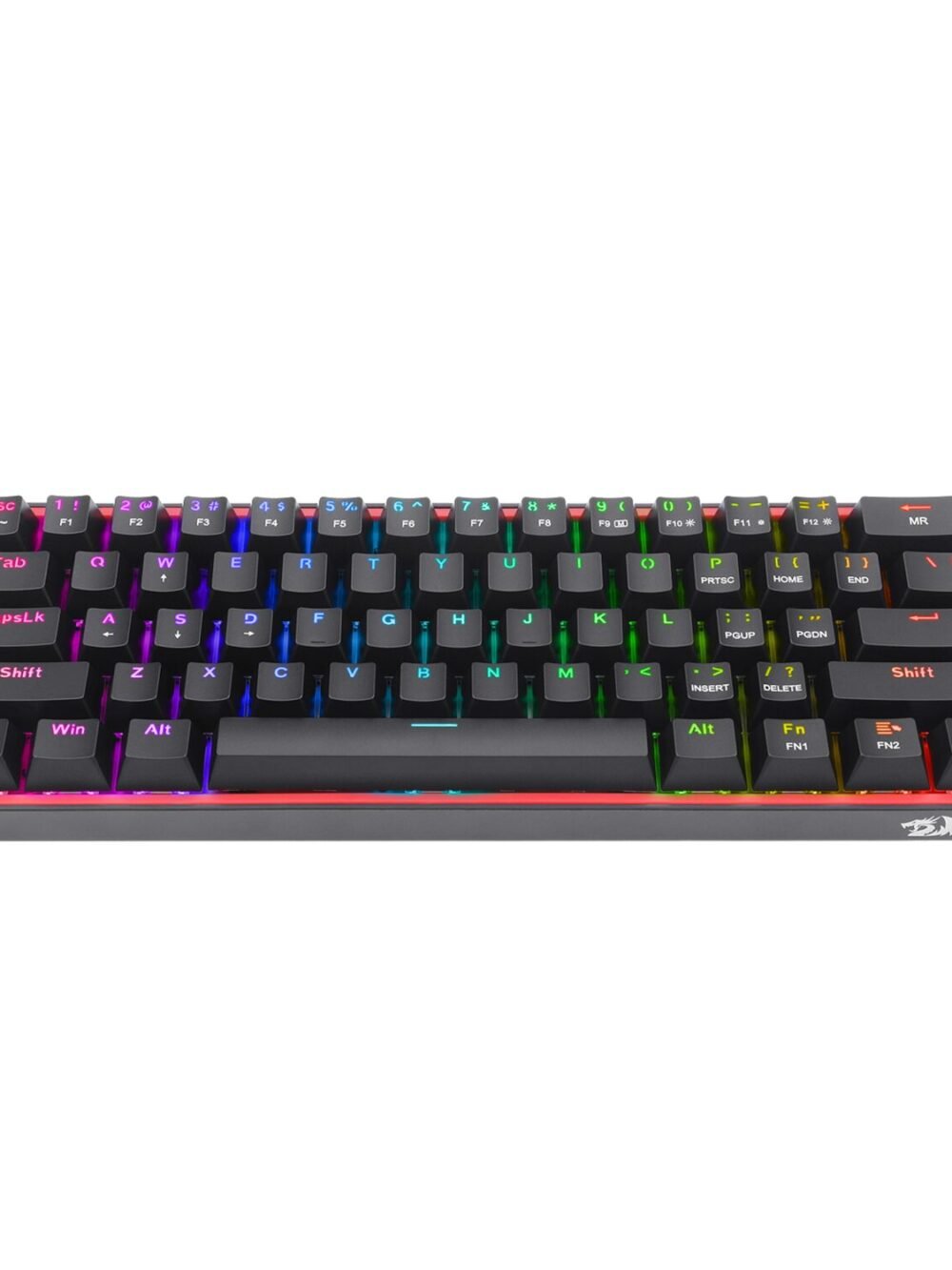 Redragon K617 FIZZ 60% Wired RGB Gaming Keyboard - Black