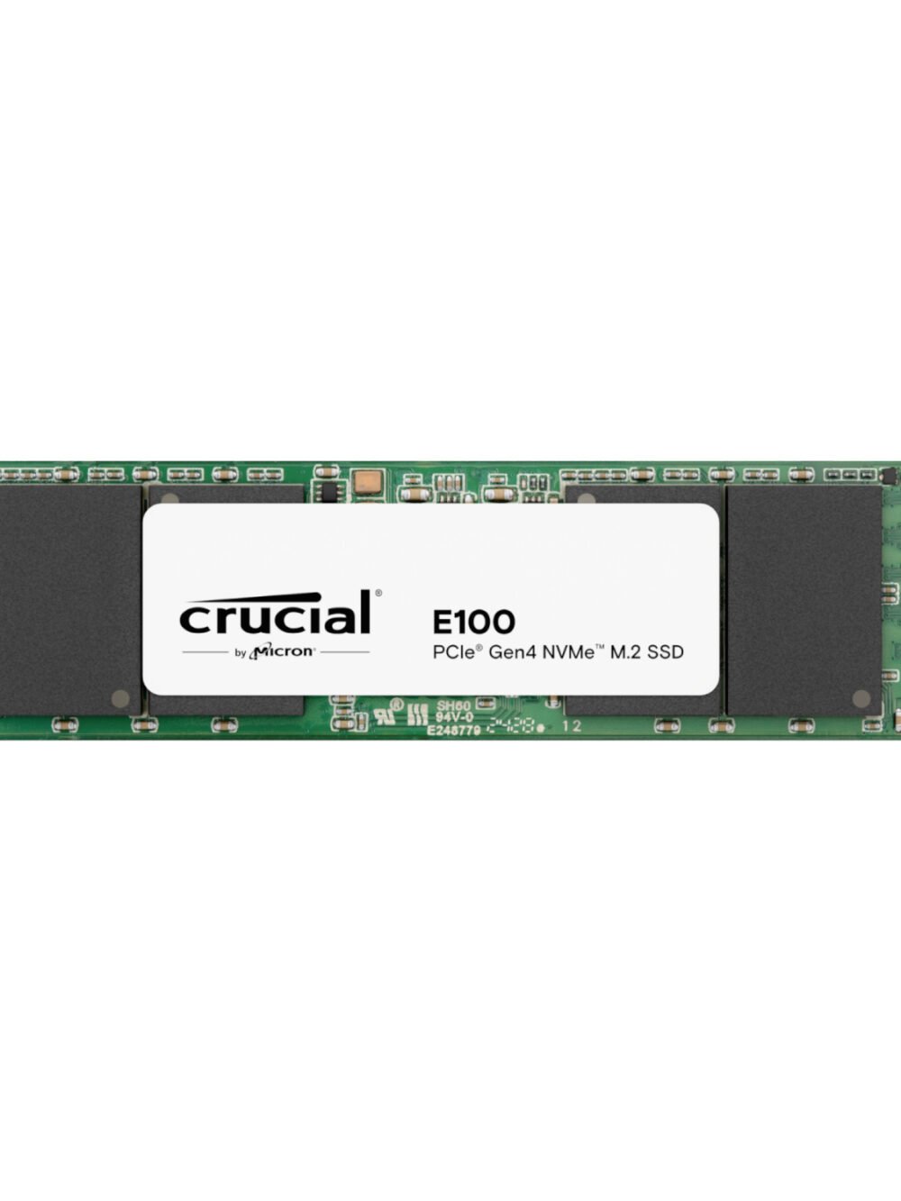 Crucial E100 480GB PCIe Gen4 2280 NVMe M.2 SSD