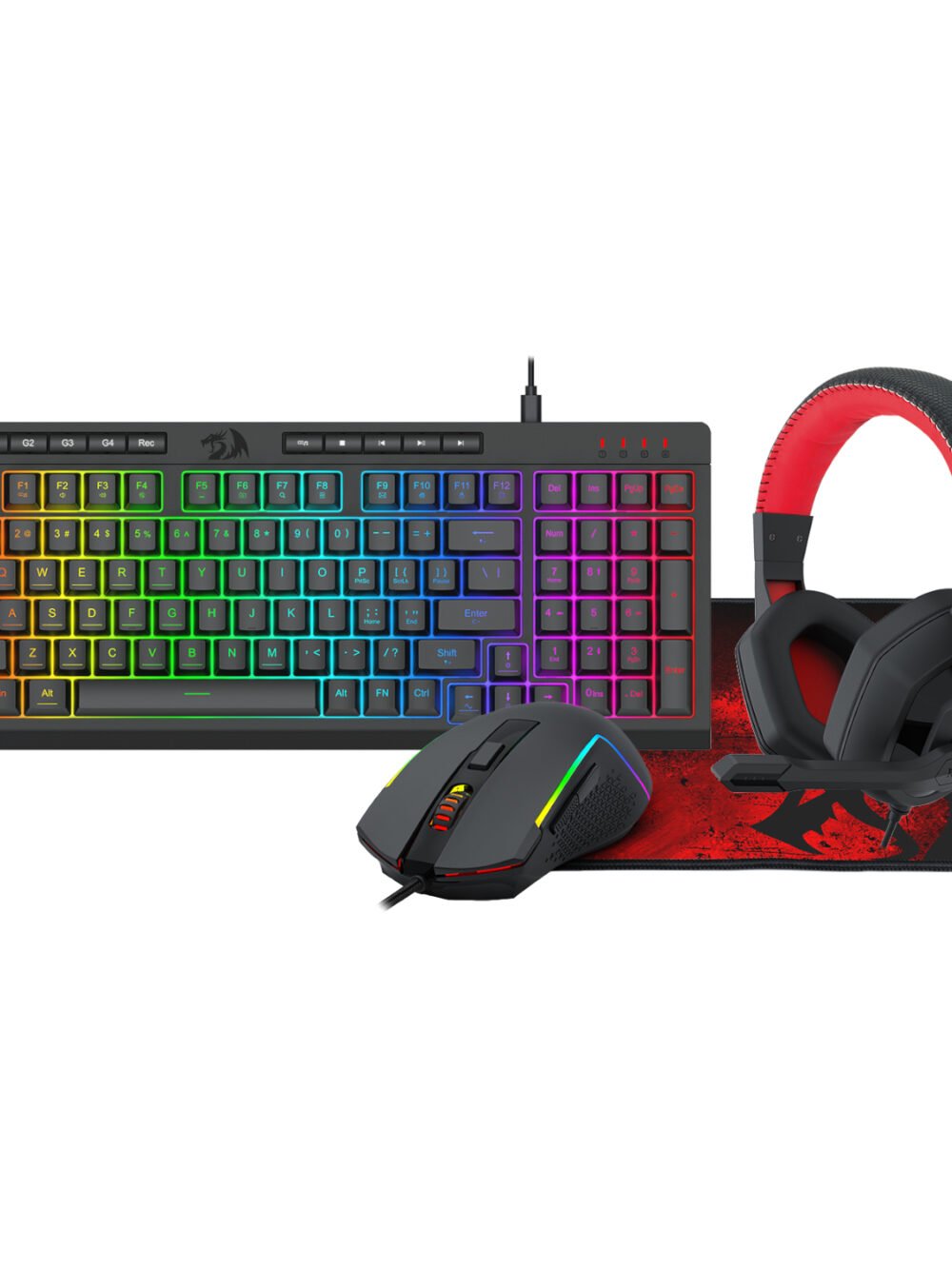 Redragon 4-in-1 Keyboard | Mouse | Mousepad | Headset Gaming Combo