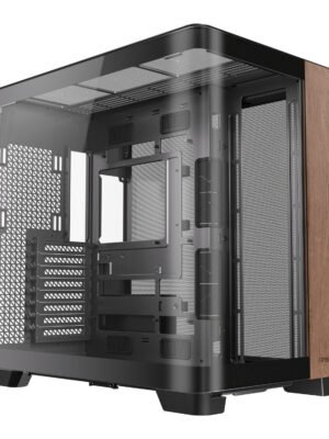 Antec C8 Curved Wood E-ATX | ATX | Micro-ATX | ITX Dual Chamber Gaming Chassis - Black