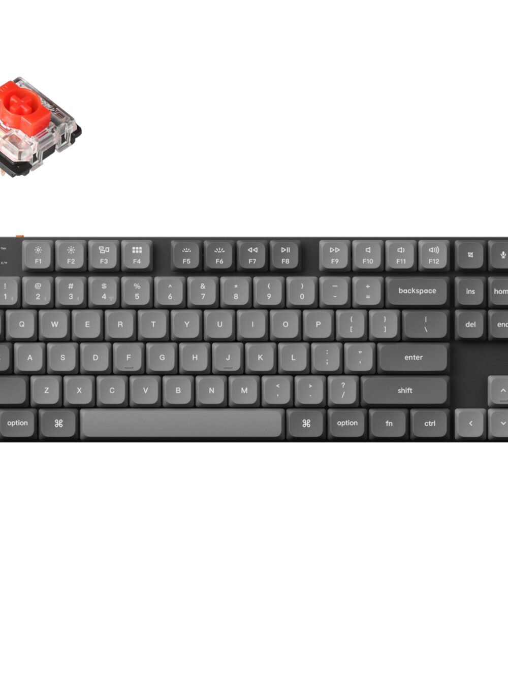 Keychron K1 Max QMK/VIA 80% Wireless Custom Mechanical Keyboard | RED Switches