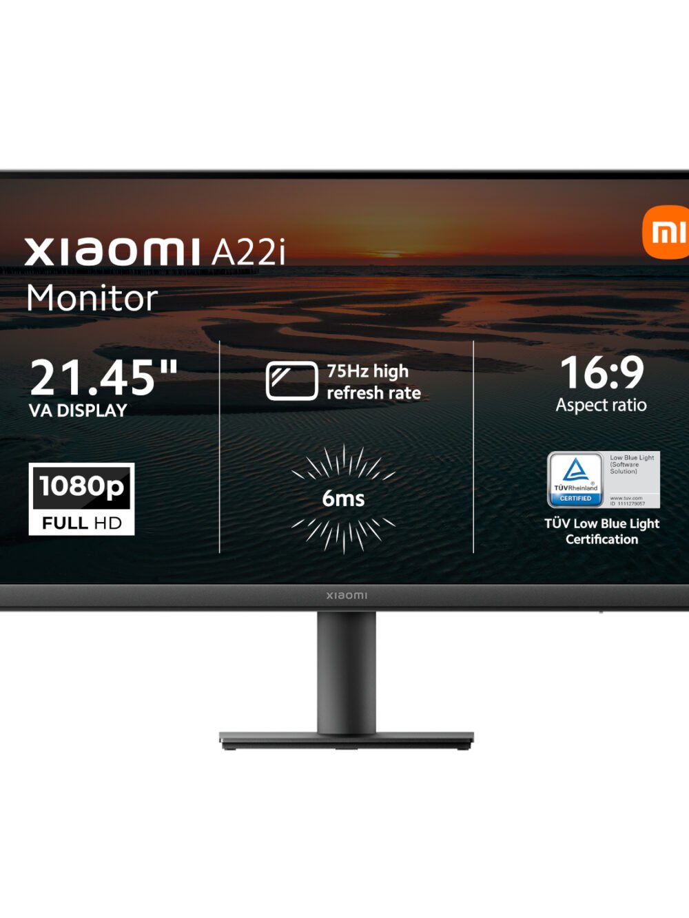 Xiaomi A22i 22" Full HD 1080p VA Monitor (75Hz, 6ms, and VESA Mount)