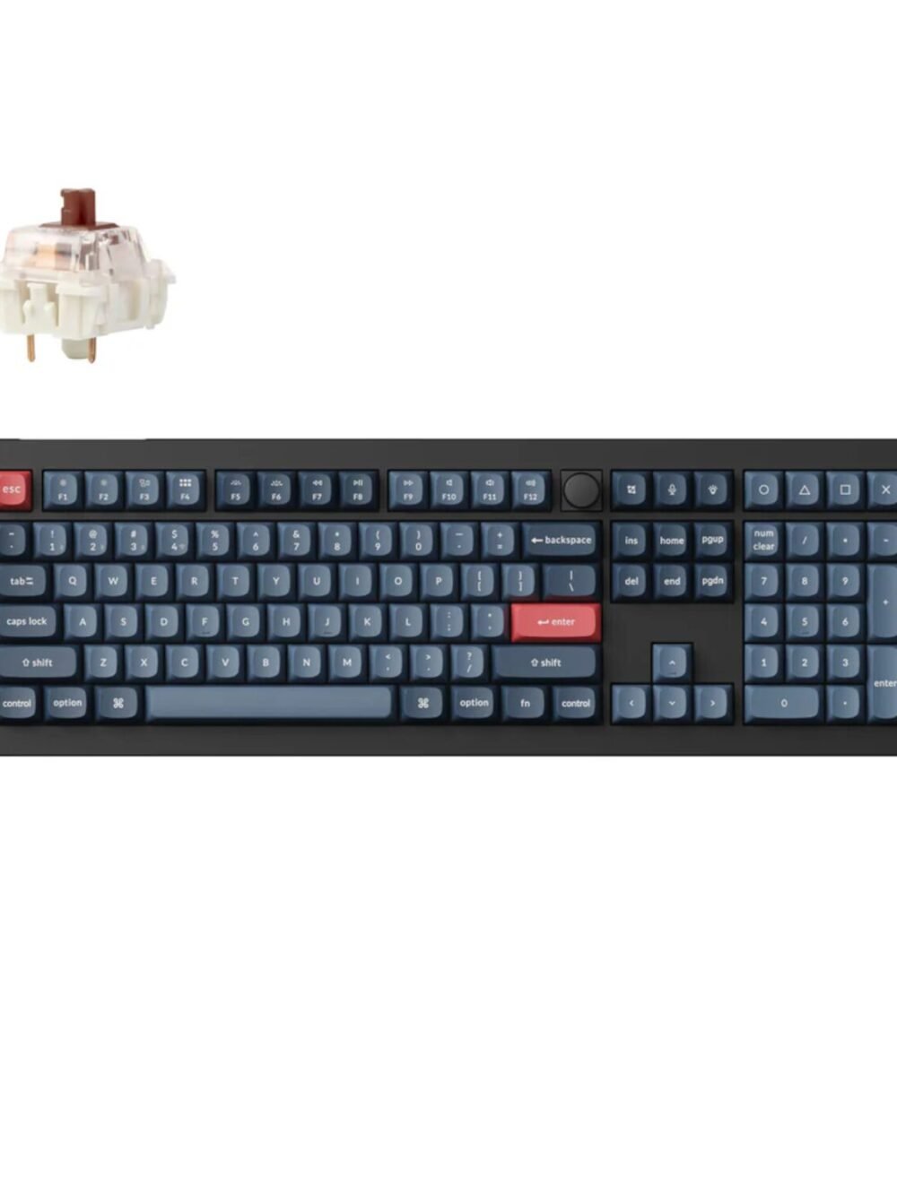 Keychron V6 Max Wireless Custom Keyboard - BROWN Switch