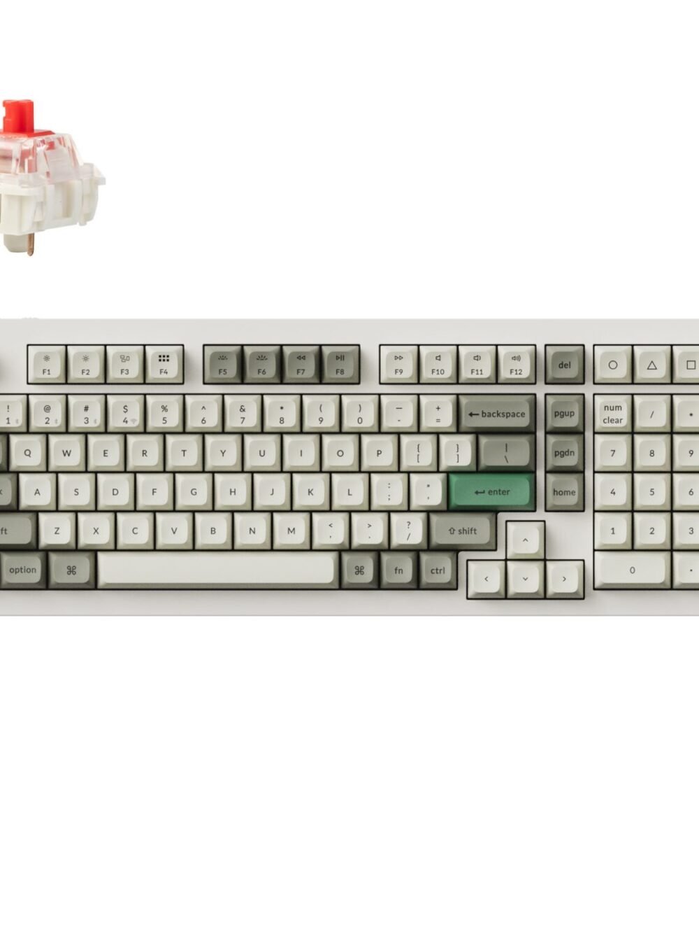 Keychron Q5M-P1 QMK/VIA Wireless Custom Keyboard - Shell White