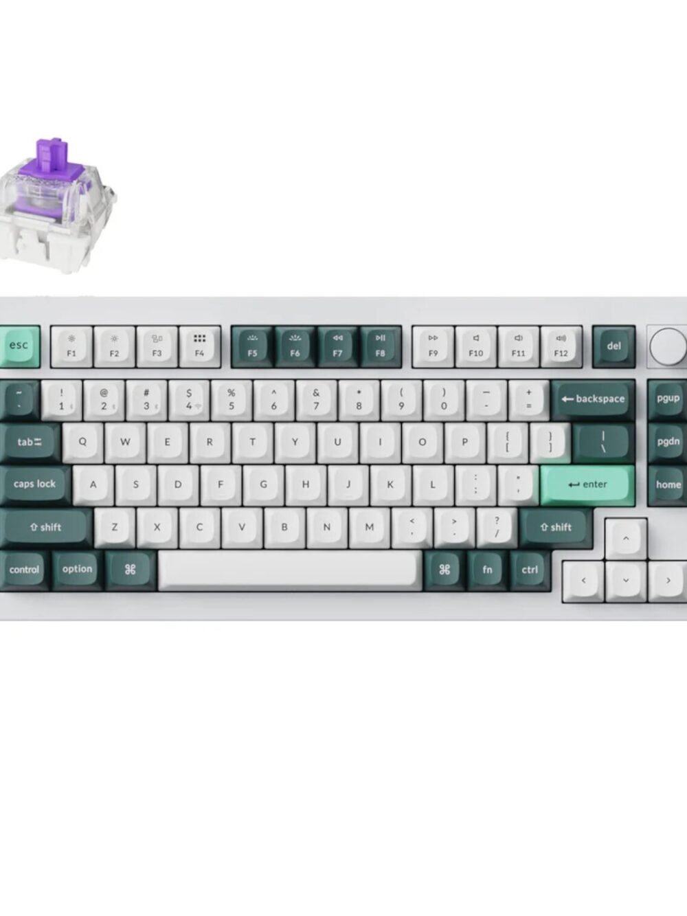 Keychron Q1H-P1 QMK Wireless Custom Keyboard - White