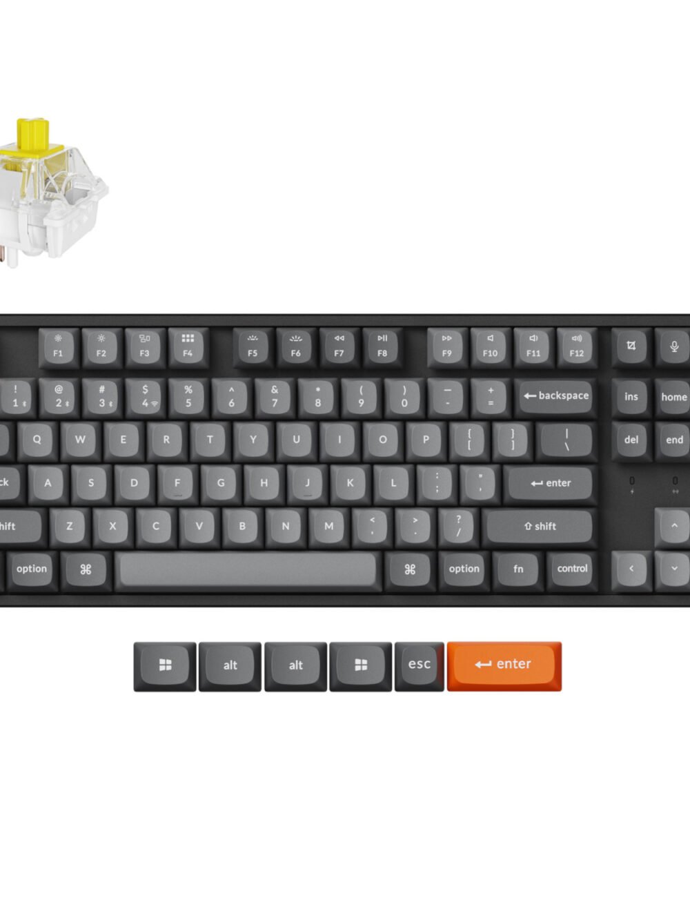 Keychron K8 Max QMK Wireless Custom Mechanical Keyboard | BANANA Switches