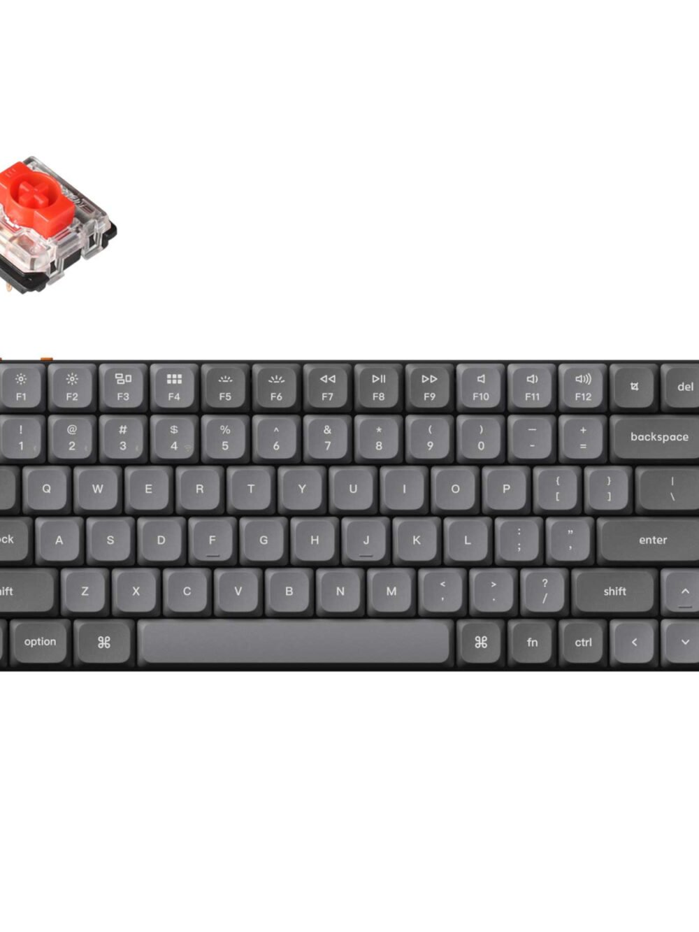 Keychron K3 Max QMK/VIA Wireless 75% Custom Mechanical Keyboard | RED Switches