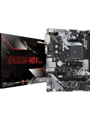ASRock B450M-HDV R4.0 AMD AM4 M-ATX Motherboard