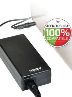 Port Connect 65W Notebook Adapter Acer and Toshiba