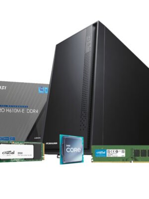 PCBuilder Intel i3-12100 OFFICE MASTER Core Windows 11 Pro Desktop PC