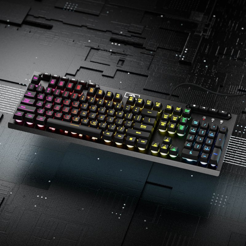 REDRAGON ADITYA Membrane Keyboard - Black - Image 4