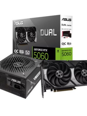 Asus Nvidia GeForce RTX 5060 OC Edition and 750W 80 PLUS Bronze Non-Modular Power Supply Bundle