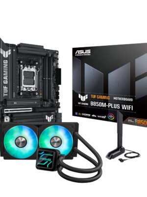 Asus TUF Gaming B850M-PLUS WIFI and Asus Prime LC 240 ARGB Liquid CPU Cooler Bundle