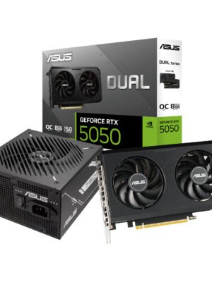 Asus Nvidia GeForce RTX 5050 OC Edition and 750W 80 PLUS Bronze Non-Modular Power Supply Bundle
