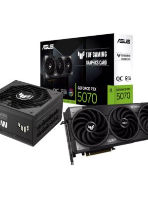 Asus TUF Gaming GeForce RTX 5070 OC Edition and 1000W 80 PLUS Gold Modular Power Supply Bundle 