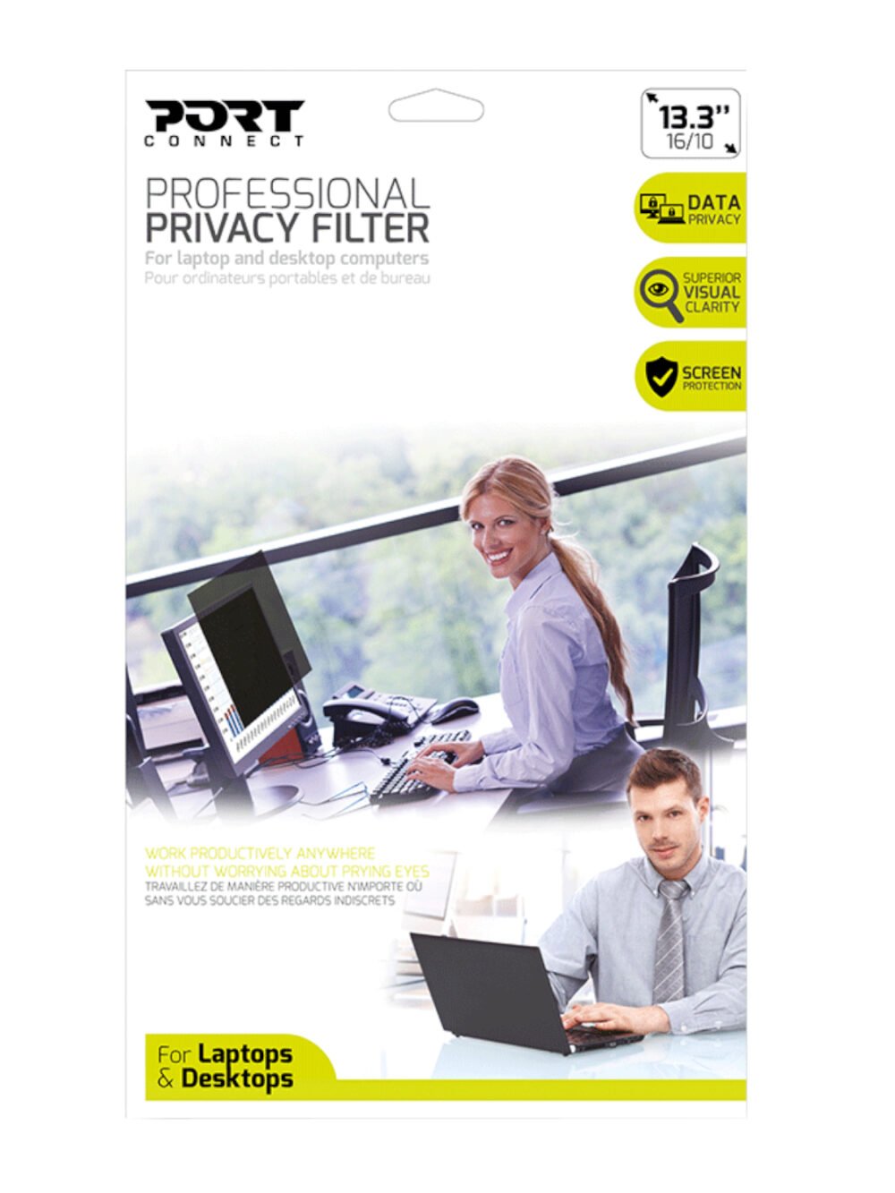 Port Designs 13.3" Touch Screen Privacy Filter