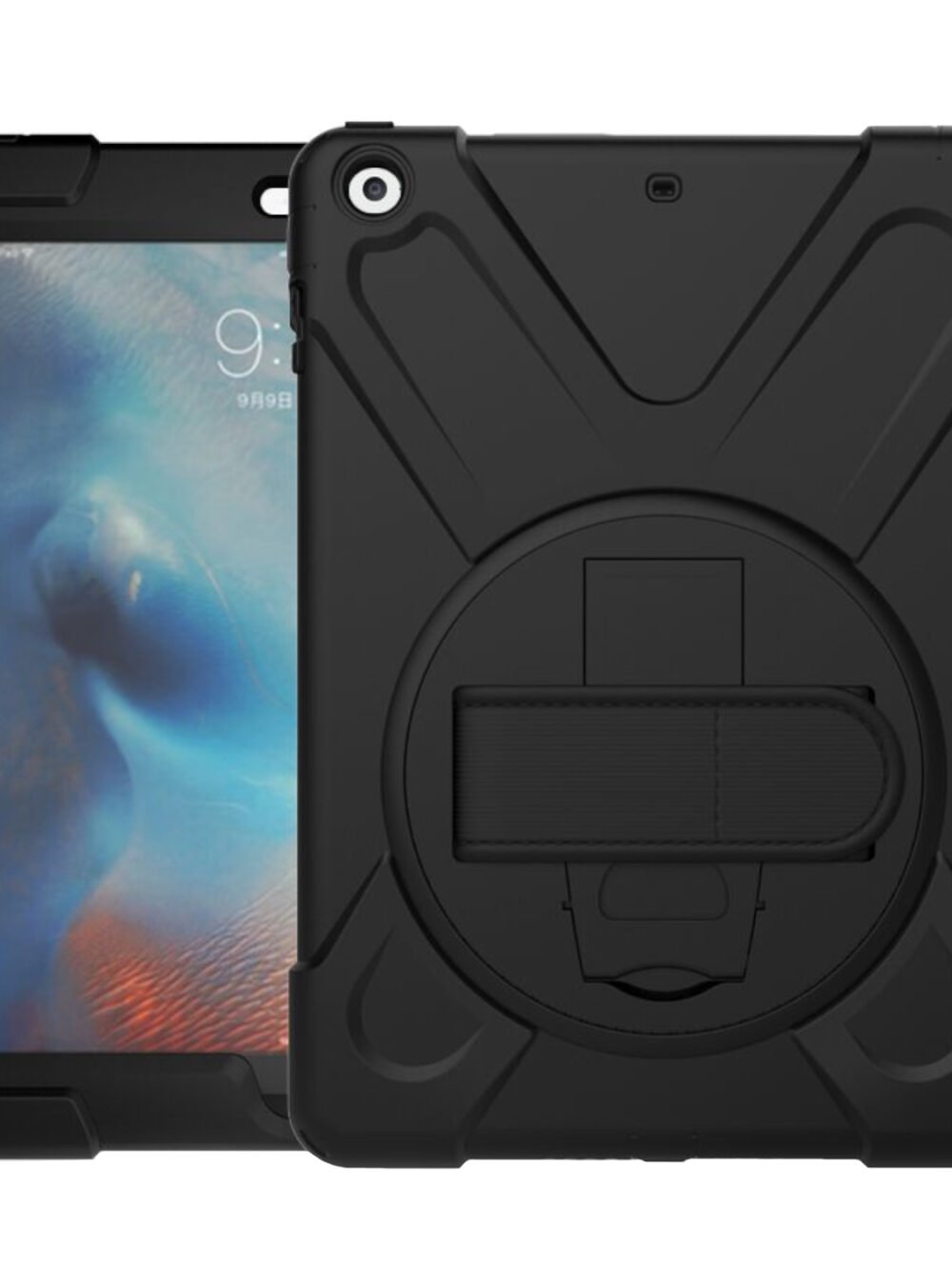 Port Designs Pro Shock 360 Rugged Protective and Rotative Folio for Samsung Galaxy Tab A9+ - Black