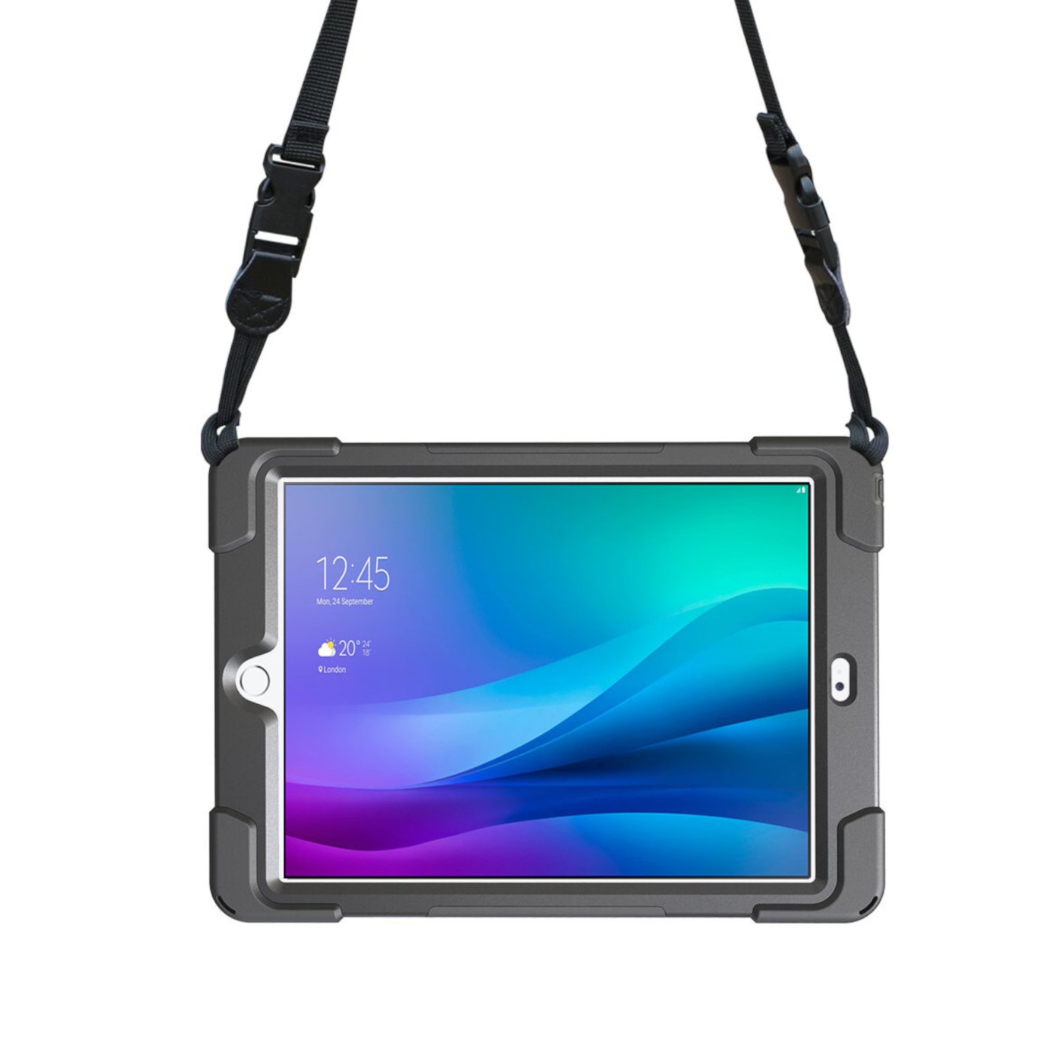 Port Designs Pro Shock 360 Rugged Protective and Rotative Folio for Samsung Galaxy Tab A9+ - Black - Image 6