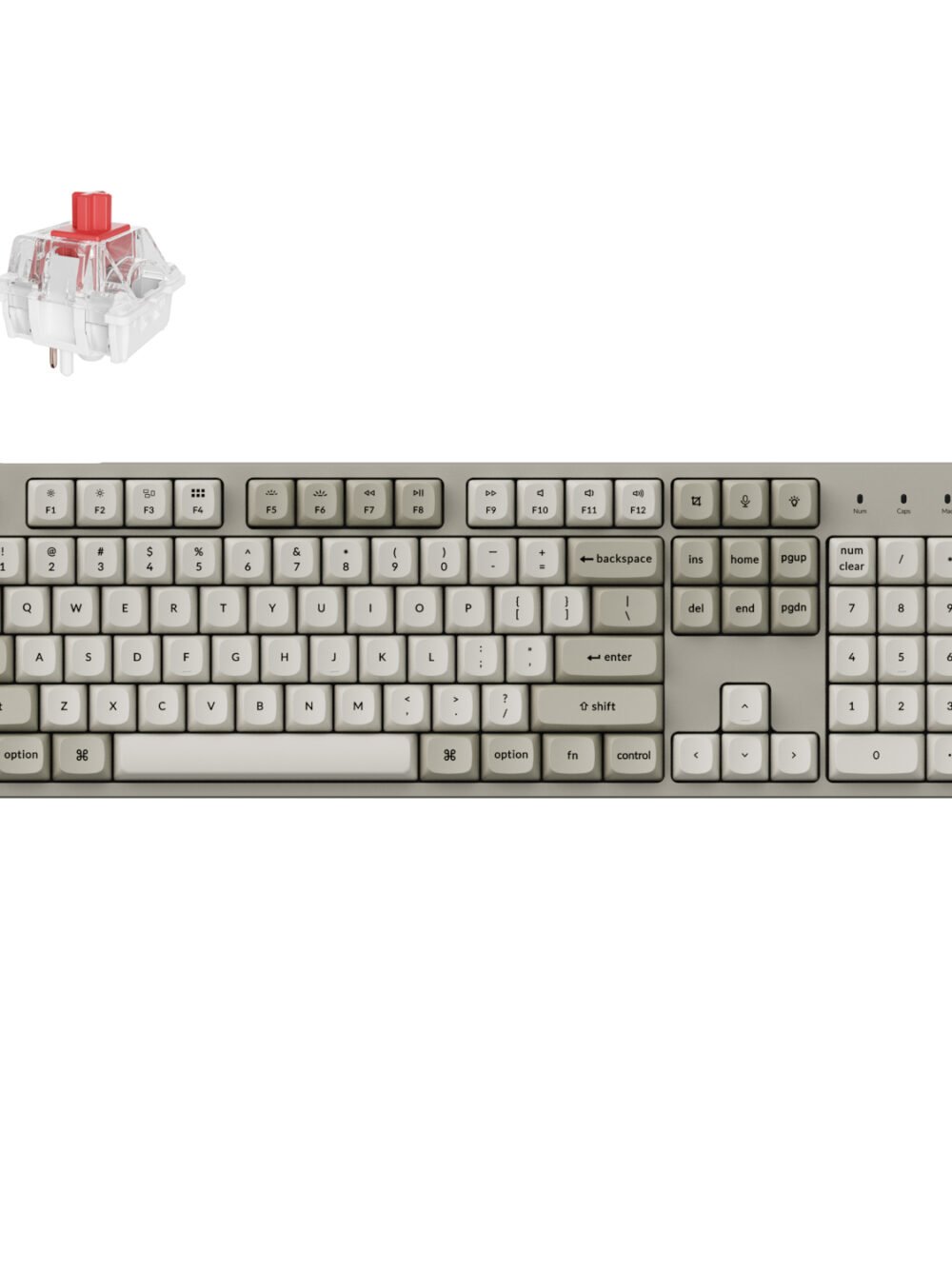Keychron C2 Pro 100% 8K Super Red Switch Hot-Swap RGB Wired Custom Mechanical Keyboard