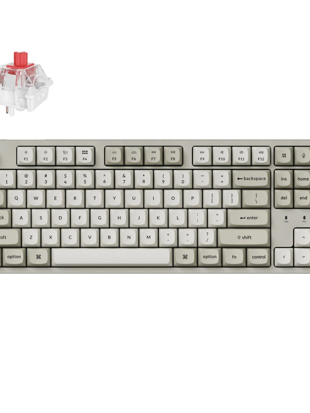 Keychron C1 Pro 8K 80% Super Red Hot-swappable RGB Wired Mechanical Keyboard