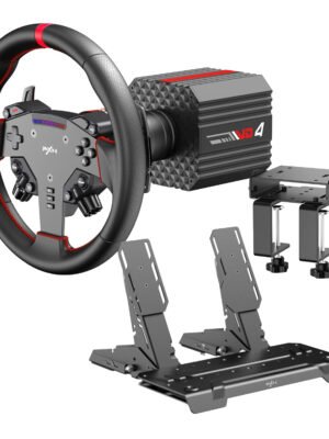PXN VD4 Direct Drive Sim Racing Wheel – PD-HM Dual Pedal – Z8 Clamp Bundle