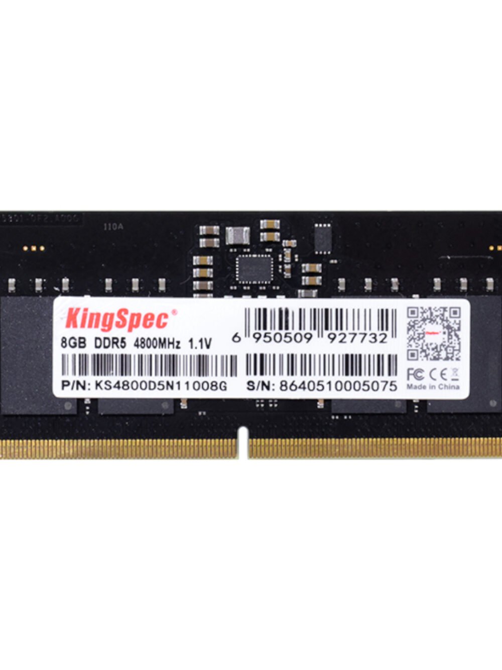 Kingspec 8GB 4800MHz DDR5 SODIMM Notebook Memory