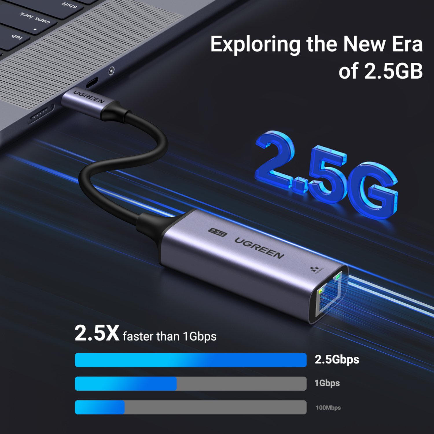 UGREEN USB3.0 C to 2.5Gbit Ethernet Adapter - Image 3