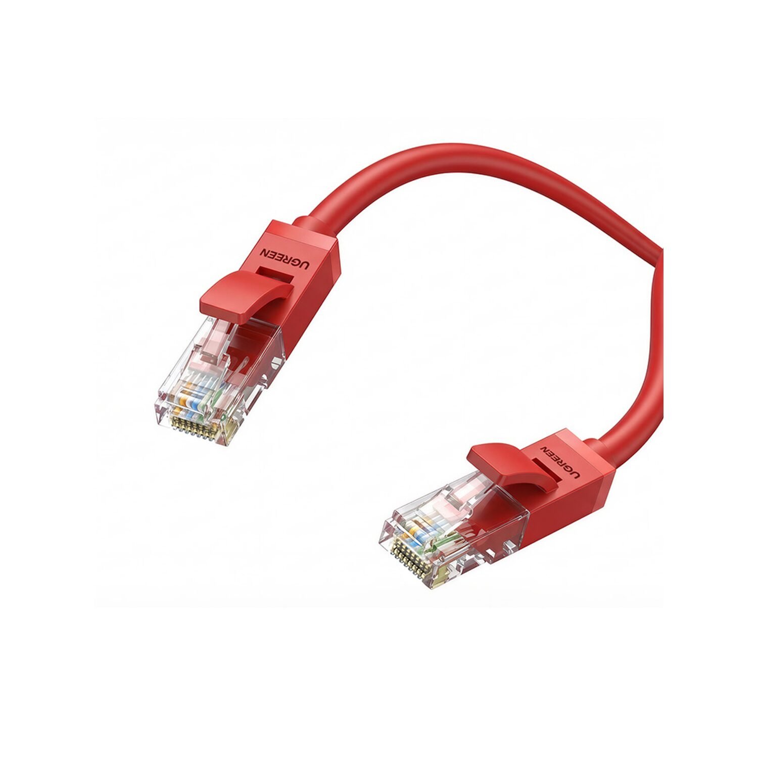 UGREEN Cat6 UTP Flat Ethernet cable 2M - Red - Image 2