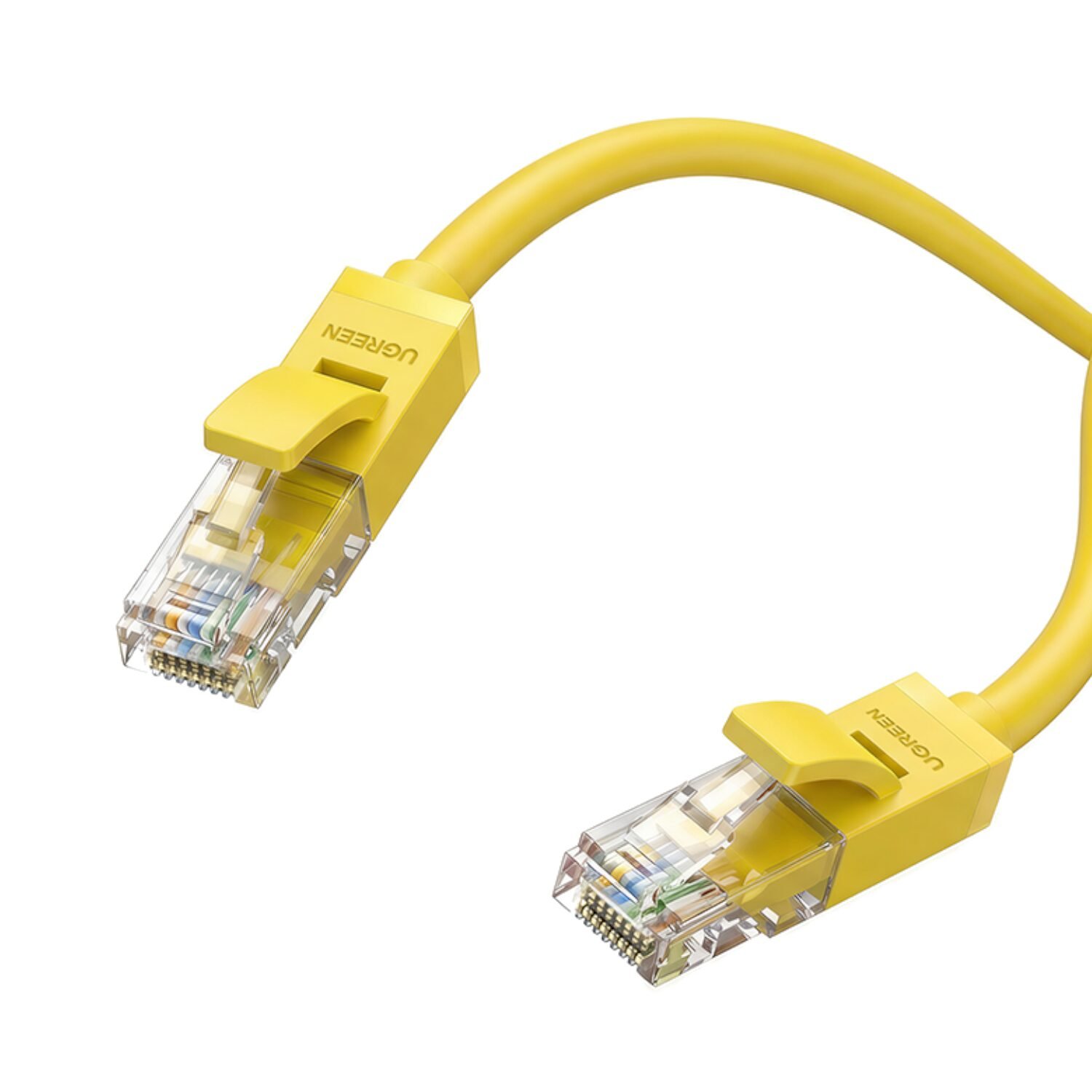 UGREEN Cat6 UTP Flat Ethernet Cable 1M – Yellow - Image 2