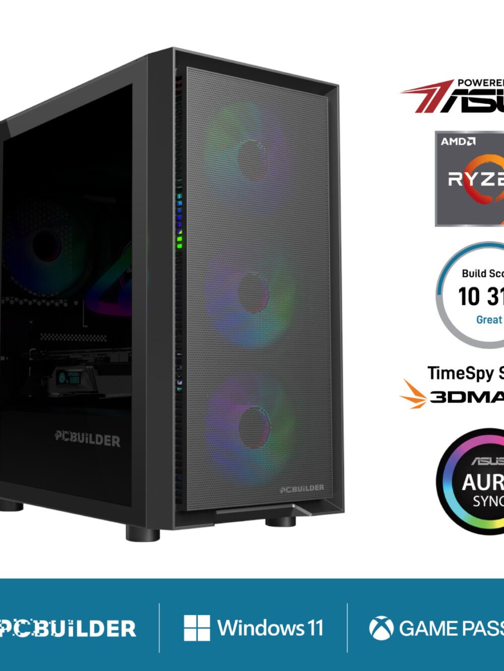 PCBuilder Ryzen 5 5600XT PATHFINDER Windows 11 Gaming PC
