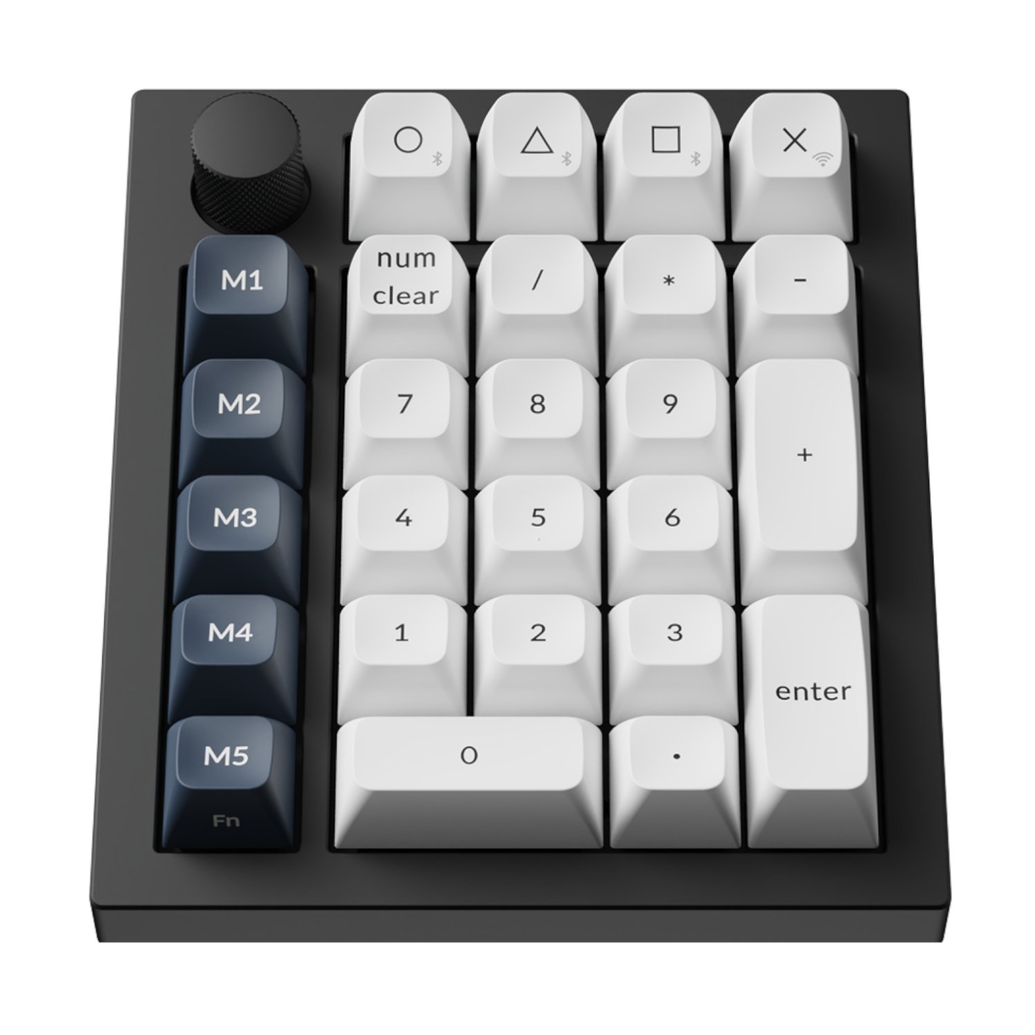 Keychron Q0 Max QMK Gateron Jupiter Banana RGB Wireless Custom Number Pad Shell White - Image 2